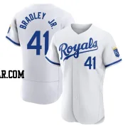 Jackie Bradley Jr. Men's Kansas City Royals White Authentic 2022 Home Jersey