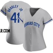 Jackie Bradley Jr. Women's Kansas City Royals Gray Authentic 2022 Road Jersey