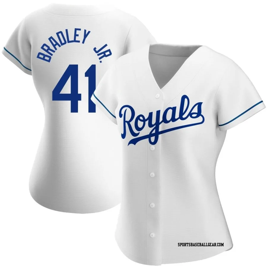 Jackie Bradley Jr. Women's Kansas City Royals White Authentic Home Jersey
