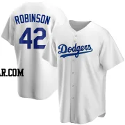 Jackie Robinson Youth Los Angeles Dodgers White Replica Home Jersey