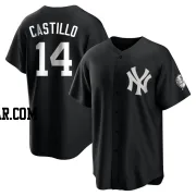 Jackson Castillo Youth New York Yankees Black/White Replica Jersey