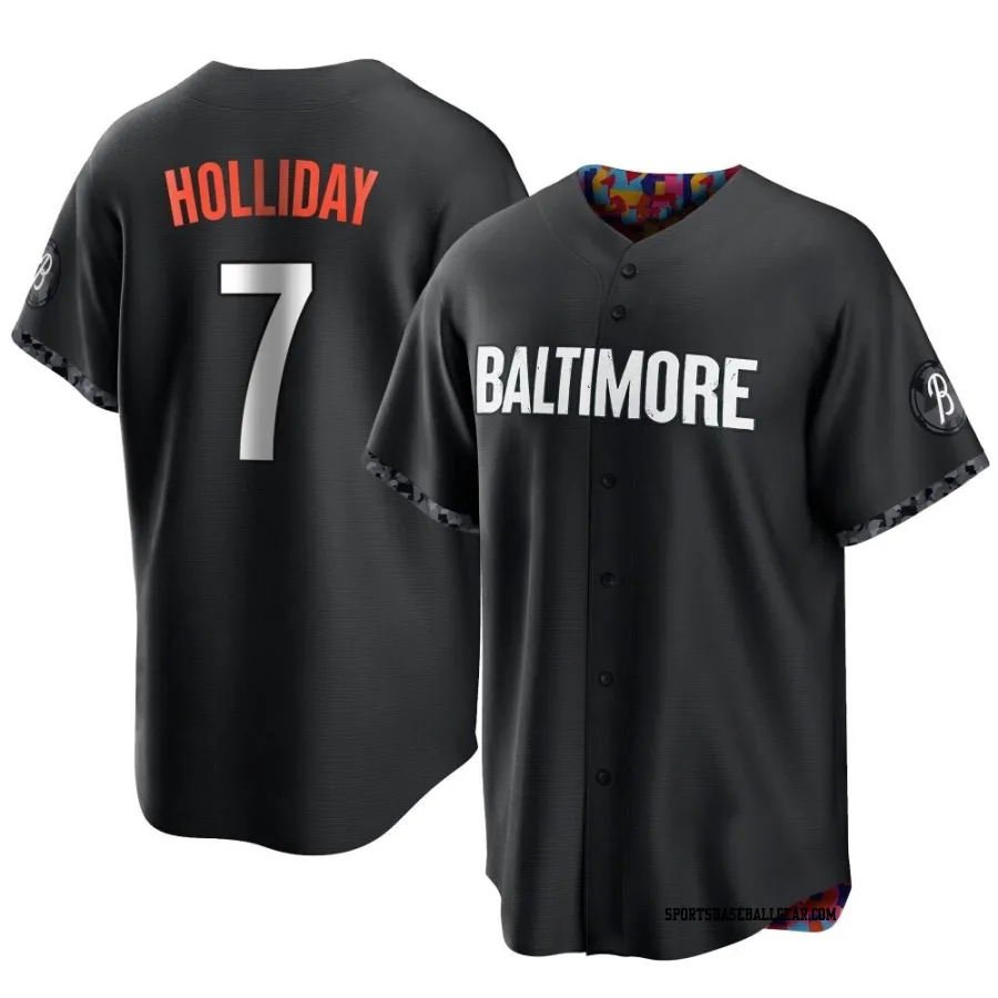 Jackson Holliday Youth Baltimore Orioles Black Replica 2023 City Connect Jersey