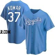 Jackson Kowar Men's Kansas City Royals Light Blue Replica Alternate Jersey