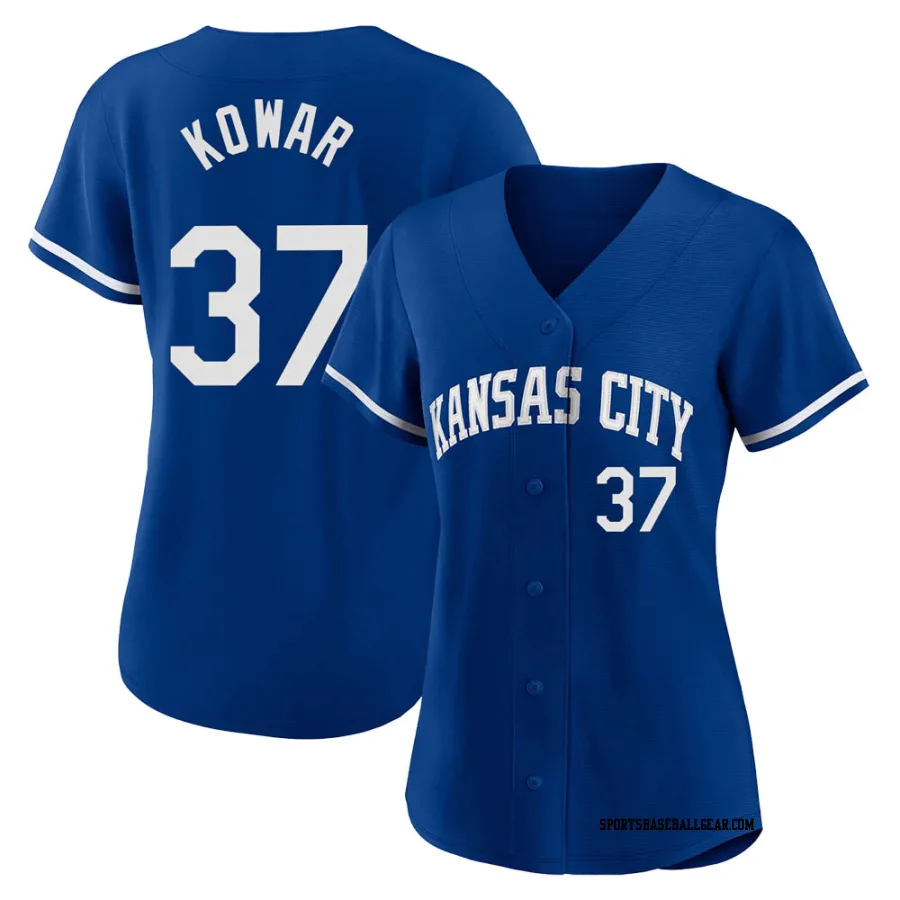 Jackson Kowar Men's Kansas City Royals Royal Replica 2022 Alternate Jersey