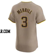 Jackson Merrill Men's San Diego Padres Brown Elite Alternate Jersey