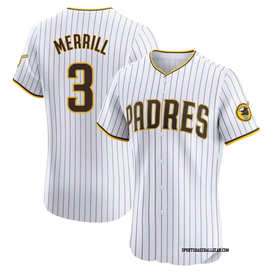 Jackson Merrill Men's San Diego Padres White Elite Home Jersey