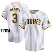 Jackson Merrill Youth San Diego Padres White Limited Home Jersey