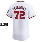 Jackson Tetreault Men's Washington Nationals White Elite Home Jersey
