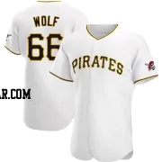Jackson Wolf Men's Pittsburgh Pirates White Authentic Home Jersey