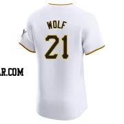Jackson Wolf Men's Pittsburgh Pirates White Elite Home Jersey