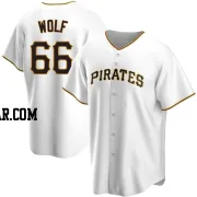 Jackson Wolf Youth Pittsburgh Pirates White Replica Home Jersey