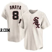 Jacob Amaya Men's Chicago White Sox Cream Limited Throwback Cooperstown Jersey