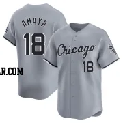 Jacob Amaya Men's Chicago White Sox Gray Limited Road Jersey