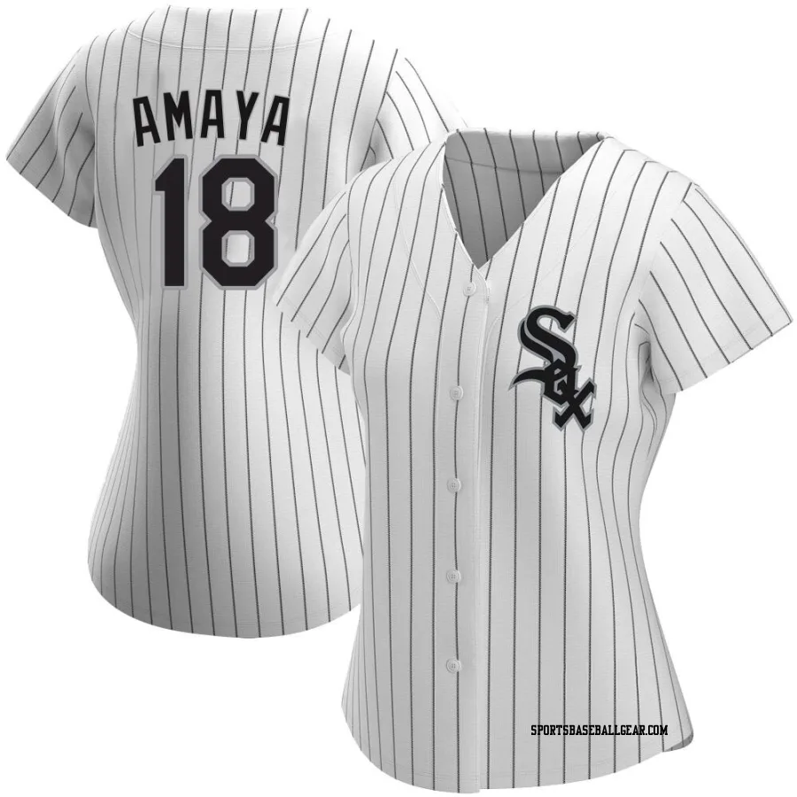 Jacob Amaya Women's Chicago White Sox White Authentic Home Jersey