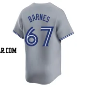 Jacob Barnes Men's Toronto Blue Jays Gray Limited Away Jersey