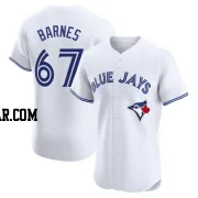 Jacob Barnes Men's Toronto Blue Jays White Elite Home Jersey