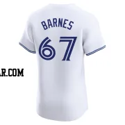 Jacob Barnes Men's Toronto Blue Jays White Elite Home Jersey