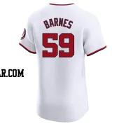 Jacob Barnes Men's Washington Nationals White Elite Home Jersey