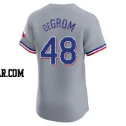 Jacob deGrom Men's Texas Rangers Gray Elite Road Jersey