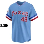 Jacob deGrom Men's Texas Rangers Light Blue Limited Cooperstown Collection Jersey