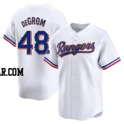 Jacob deGrom Youth Texas Rangers Gold Limited White 2024 Collection Jersey
