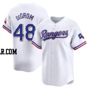 Jacob deGrom Youth Texas Rangers White Limited Home Jersey