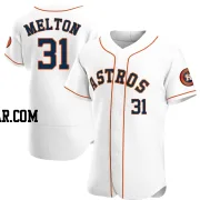 Jacob Melton Men's Houston Astros White Authentic Home Jersey