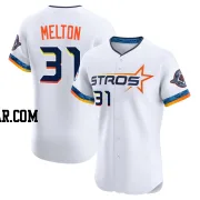 Jacob Melton Men's Houston Astros White Elite 2025 City Connect Jersey
