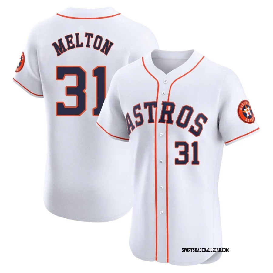 Jacob Melton Men's Houston Astros White Elite Home Jersey