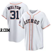 Jacob Melton Men's Houston Astros White Replica 2022 World Series Champions Home Jersey