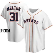 Jacob Melton Men's Houston Astros White Replica Home Jersey