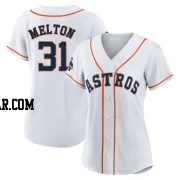 Jacob Melton Women's Houston Astros White Authentic 2022 World Series Champions Home Jersey