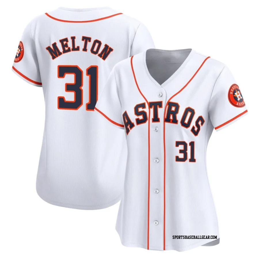 Jacob Melton Women's Houston Astros White Limited Home Jersey