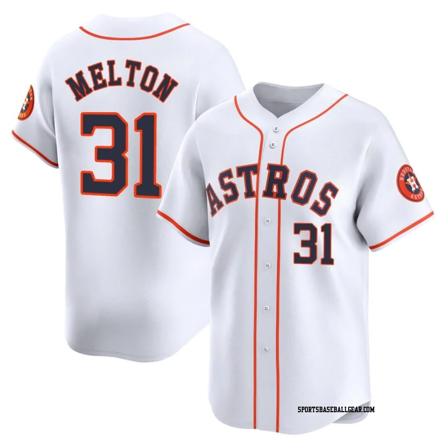 Jacob Melton Youth Houston Astros White Limited Home Jersey
