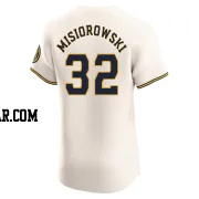 Jacob Misiorowski Men's Milwaukee Brewers Cream Elite Home Jersey