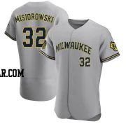 Jacob Misiorowski Men's Milwaukee Brewers Gray Authentic Road Jersey