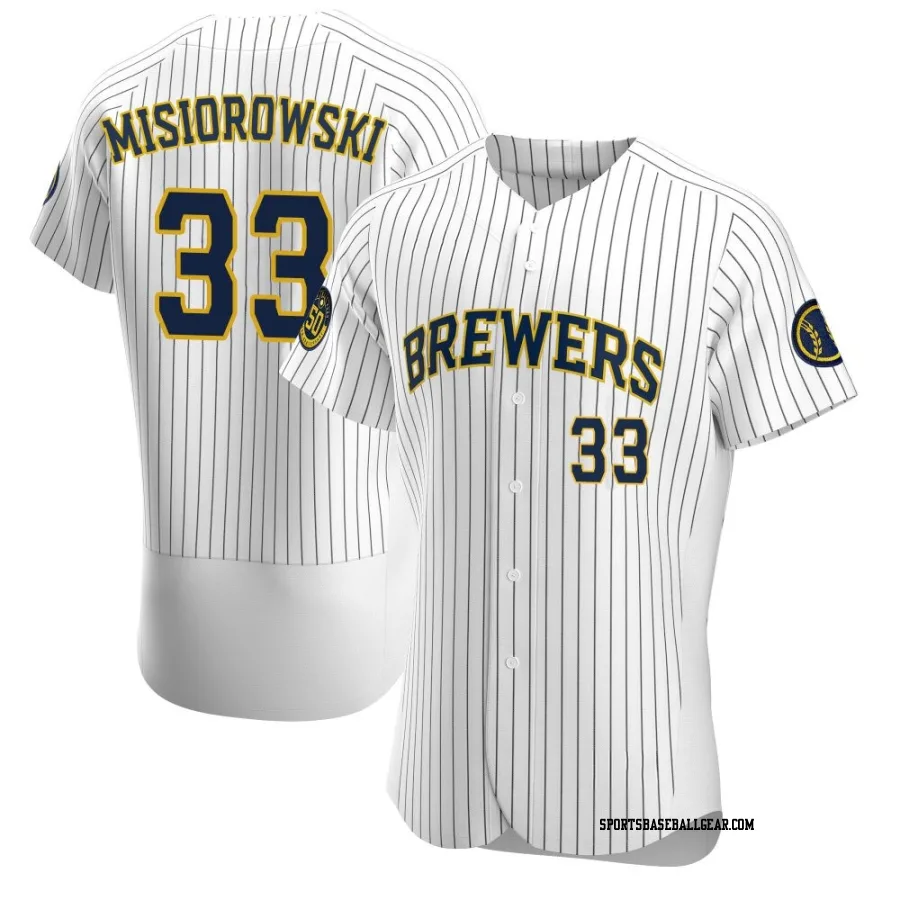 Jacob Misiorowski Men's Milwaukee Brewers White Authentic Alternate Jersey