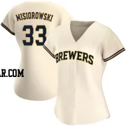 Jacob Misiorowski Women's Milwaukee Brewers Cream Replica Home Jersey