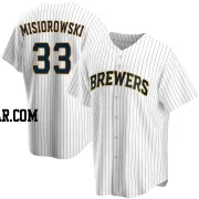Jacob Misiorowski Youth Milwaukee Brewers White Replica Home Jersey