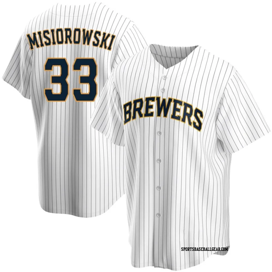 Jacob Misiorowski Youth Milwaukee Brewers White Replica Home Jersey