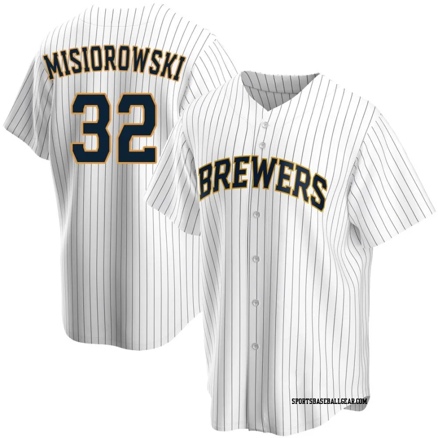 Jacob Misiorowski Youth Milwaukee Brewers White Replica Home Jersey