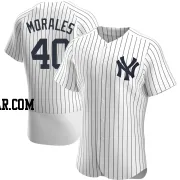 Jacob Morales Men's New York Yankees White Authentic Home Jersey