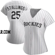 Jacob Stallings Women's Colorado Rockies White Authentic Home Jersey