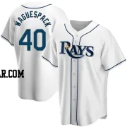 Jacob Waguespack Youth Tampa Bay Rays White Replica Home Jersey