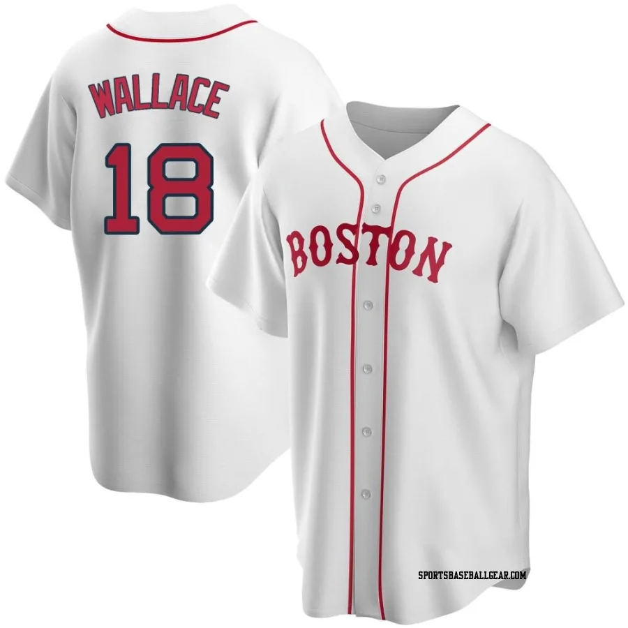 Jacob Wallace Men's Boston Red Sox White Replica Alternate Jersey