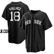 Jacob Wallace Youth Boston Red Sox Black/White Replica Jersey