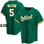 Jacob Wilson Youth Oakland Athletics Green Replica Kelly Alternate Jersey