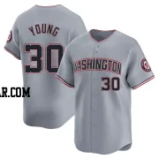 Jacob Young Youth Washington Nationals Gray Limited Road Jersey