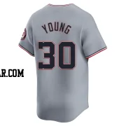 Jacob Young Youth Washington Nationals Gray Limited Road Jersey