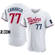 Jair Camargo Men's Minnesota Twins White Authentic Home Jersey